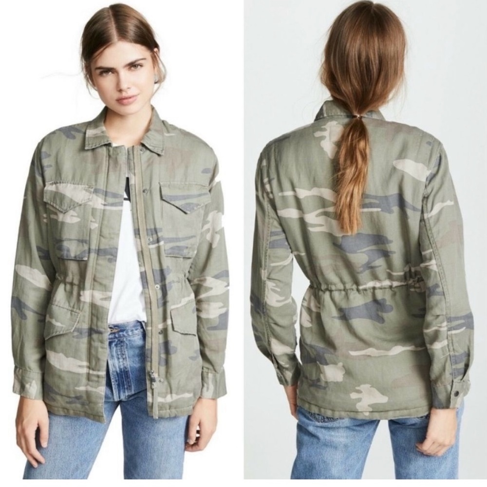 Rails Whitaker Sage Camo Faux Fur Jacket - image 2